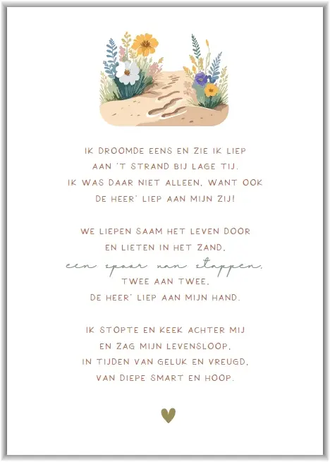 Enkele kaart: Voetstappen