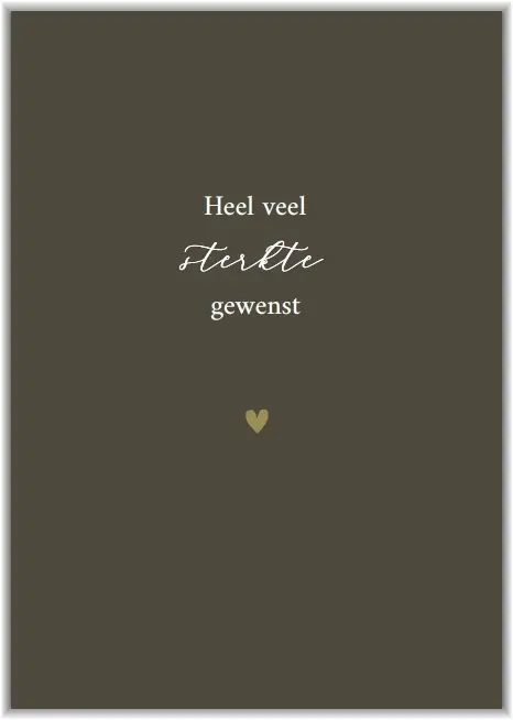 Minikaart 'Je bent een mooi mens'