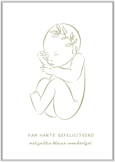 Enkele kaart: Geboorte/Zwanger