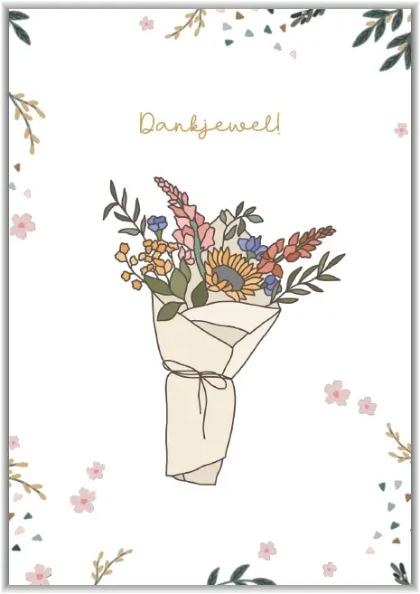 Enkele kaart: Dankjewel!
