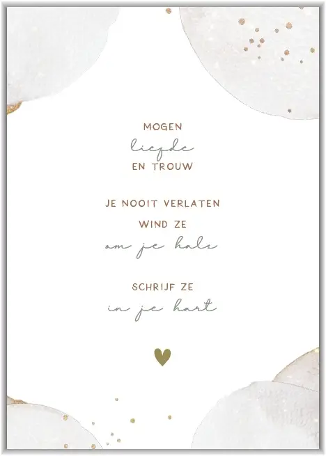 Enkele kaart: Mogen liefde en trouw