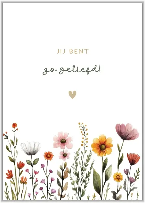 Enkele kaart: Jij bent zo geliefd!