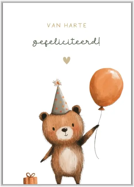 Enkele kaart: Gefeliciteerd