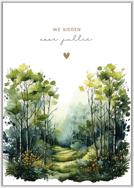 Enkele kaart: We bidden voor jullie