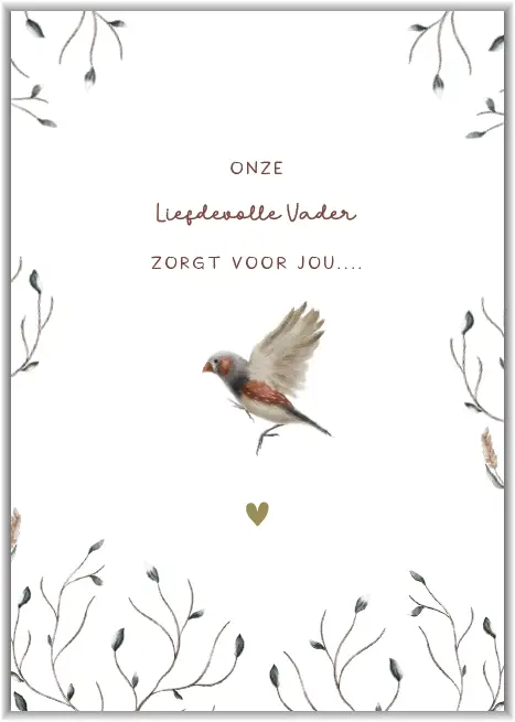 Enkele kaart: Onze liefdevolle Vader