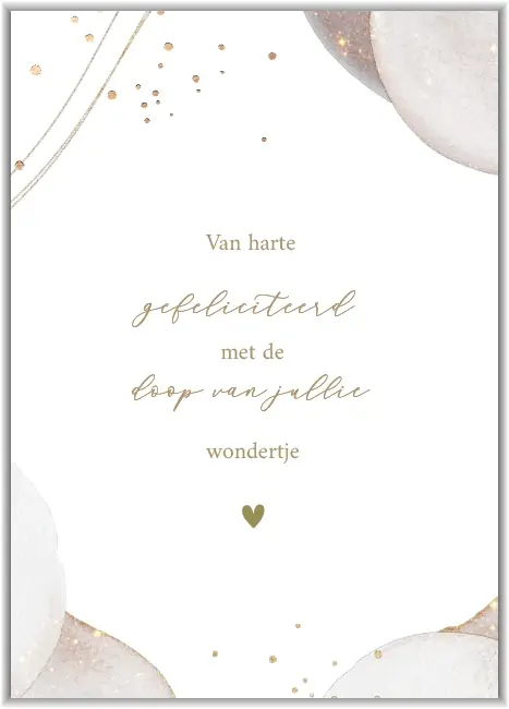 Enkele kaart: Doop wondertje