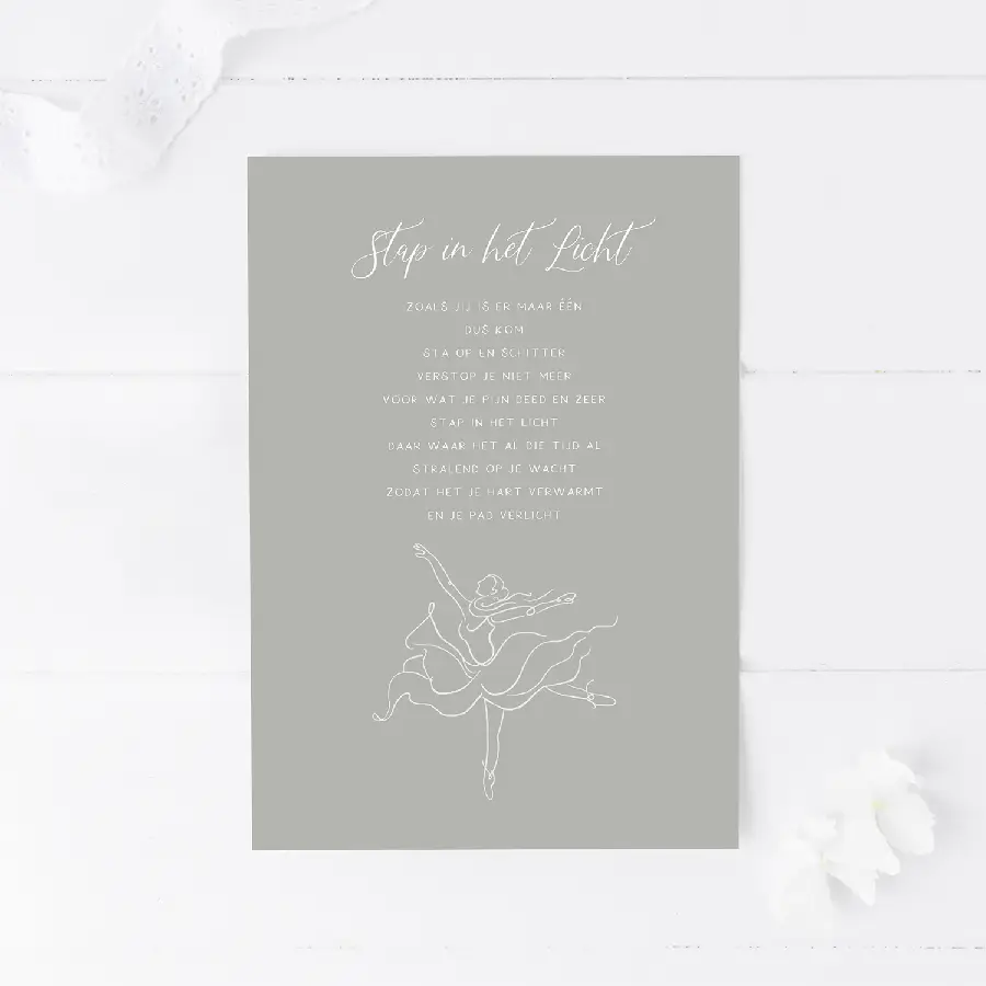 Enkele kaart: Stap in het Licht