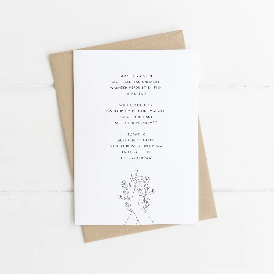 Enkele kaart: Gebalde vuisten