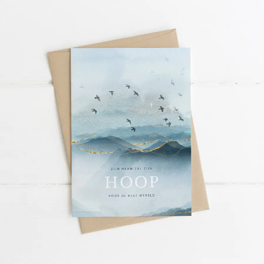 Enkele kaart: Zijn naam zal zijn Hoop