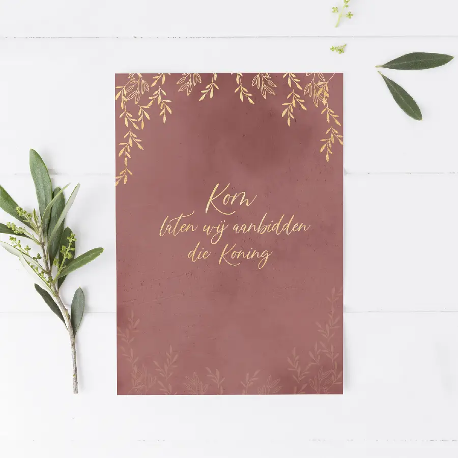 Enkele kaart: Komt laten wij aanbidden