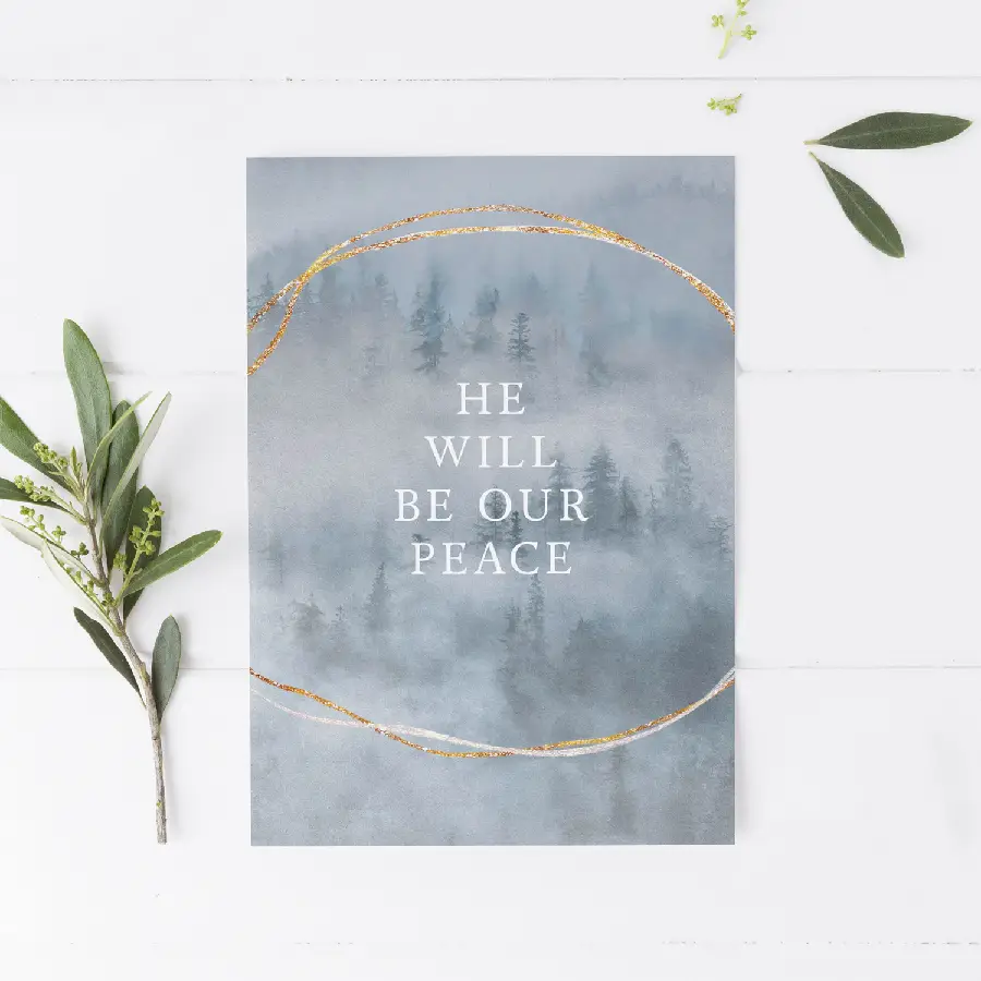 Enkele kaart: He will be our peace