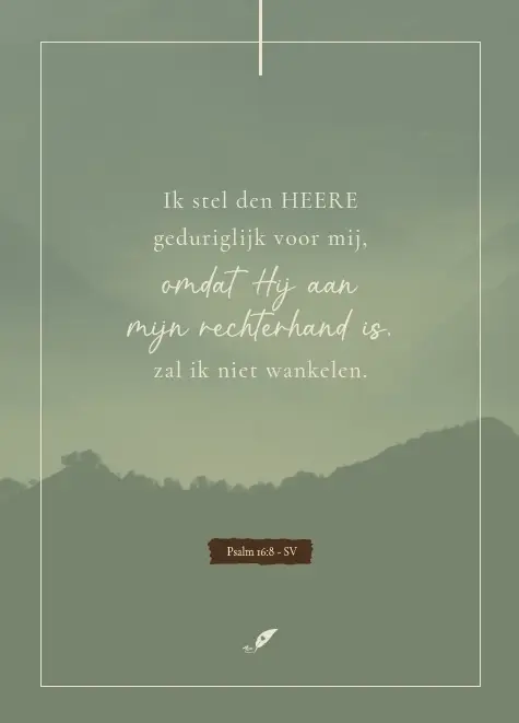 Enkele kaart: Ik stel den HEERE