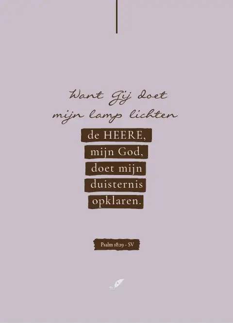 Enkele kaart: Want Gij doet mijn lamp