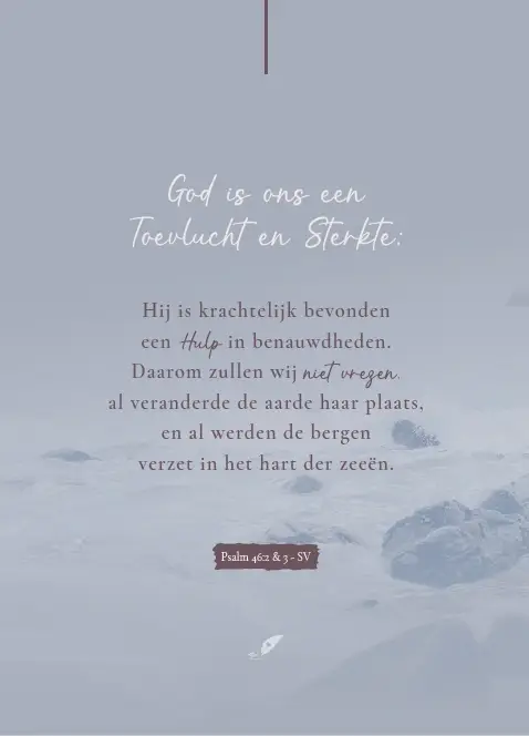 Enkele kaart: God is ons een Toevlucht
