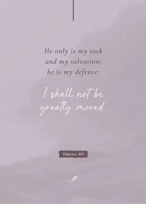 Enkele kaart: He only is my rock