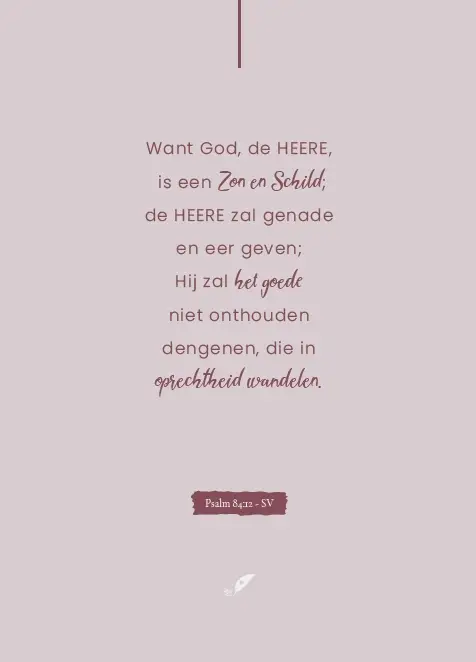 Enkele kaart: Want God, de HEERE