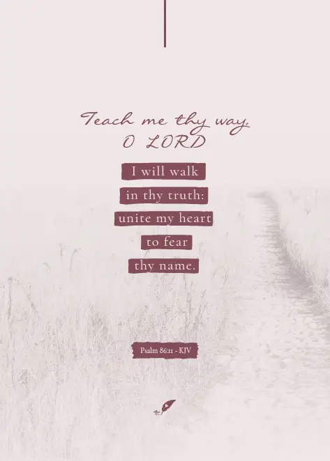 Enkele kaart: Teach me thy way