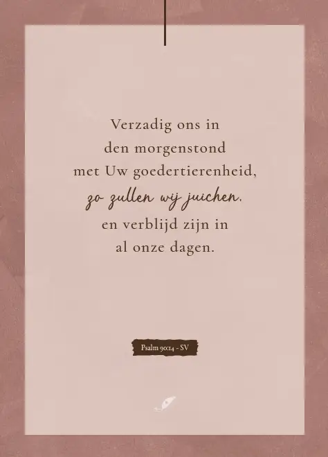 Enkele kaart: Verzadig ons in den