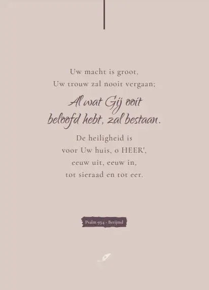 Enkele kaart: Uw macht is groot