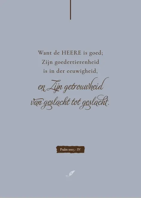 Enkele kaart: Want de HEERE is goed