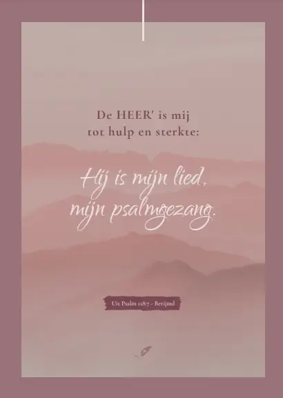 Enkele kaart: De HEER' is mij tot hulp