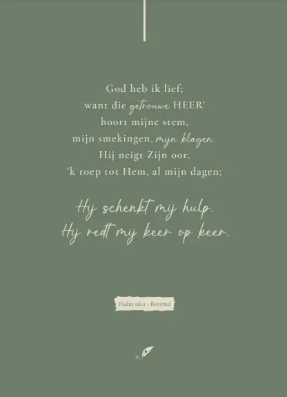 Enkele kaart: God heb ik lief