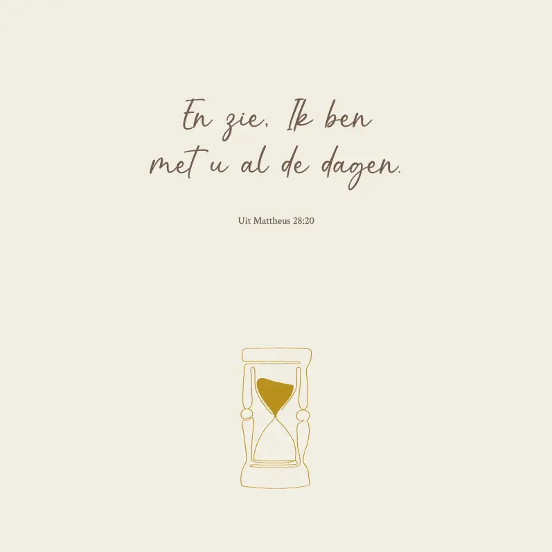 Enkele kaart: En zie, Ik ben met u