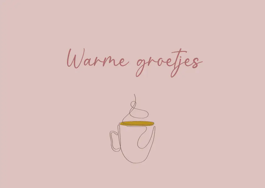Enkele kaart: Warme groetjes