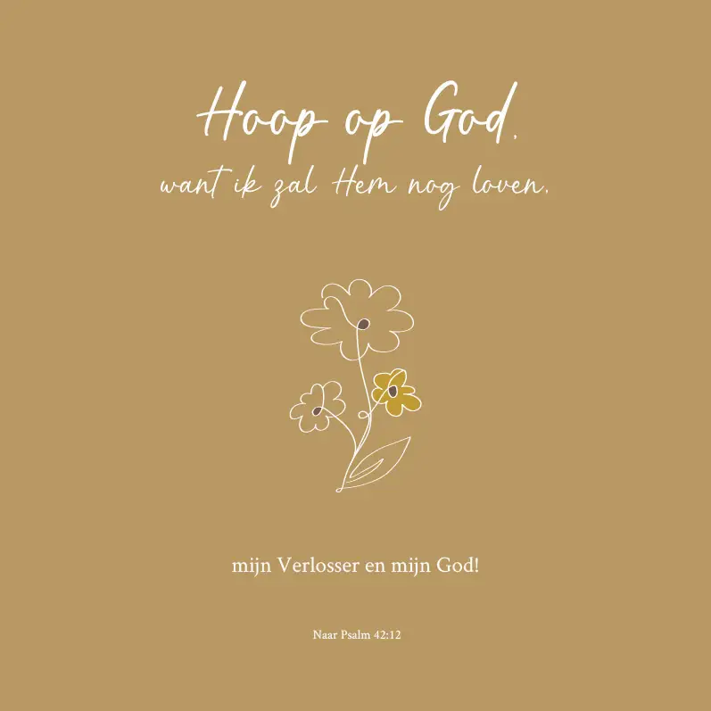 Enkele kaart: Hoop op God