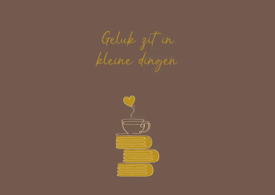 Enkele kaart: Geluk zit in kleine dingen