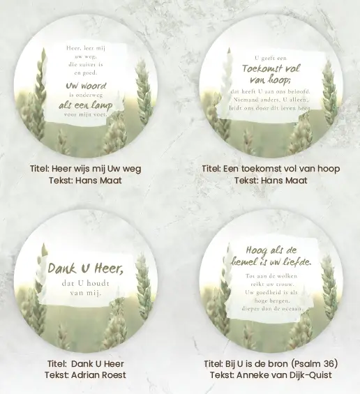 Onderzetters: Rond groen Sela