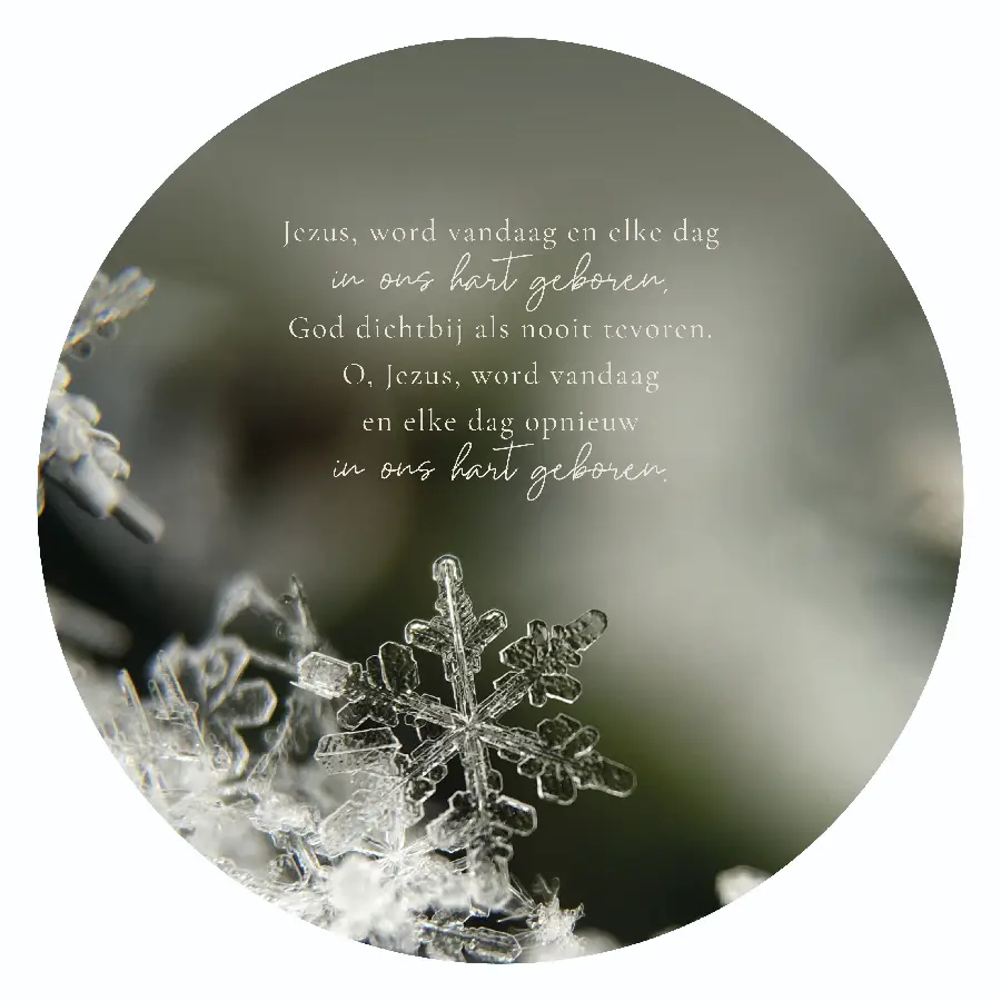 Cirkel (25cm) Jezus, word vandaag