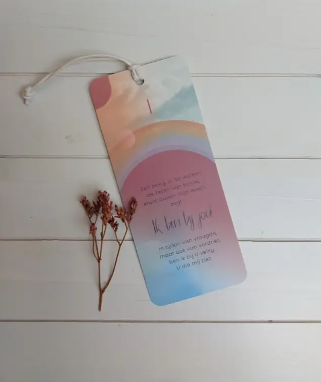 Boekenlegger: Een boog in de wolken