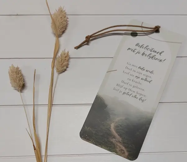 Boekenlegger Belijdenis Ga met Gods vred