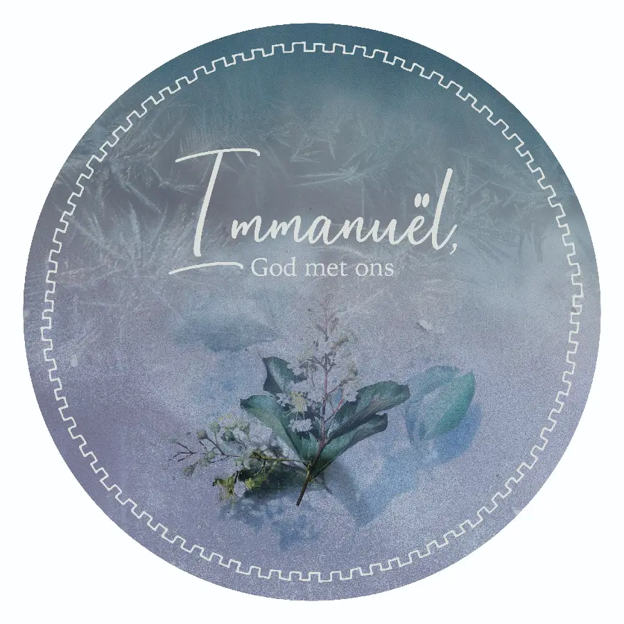 Muurcirkel: God met ons (25cm)