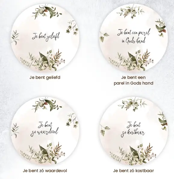 Onderzetters: Je bent ...