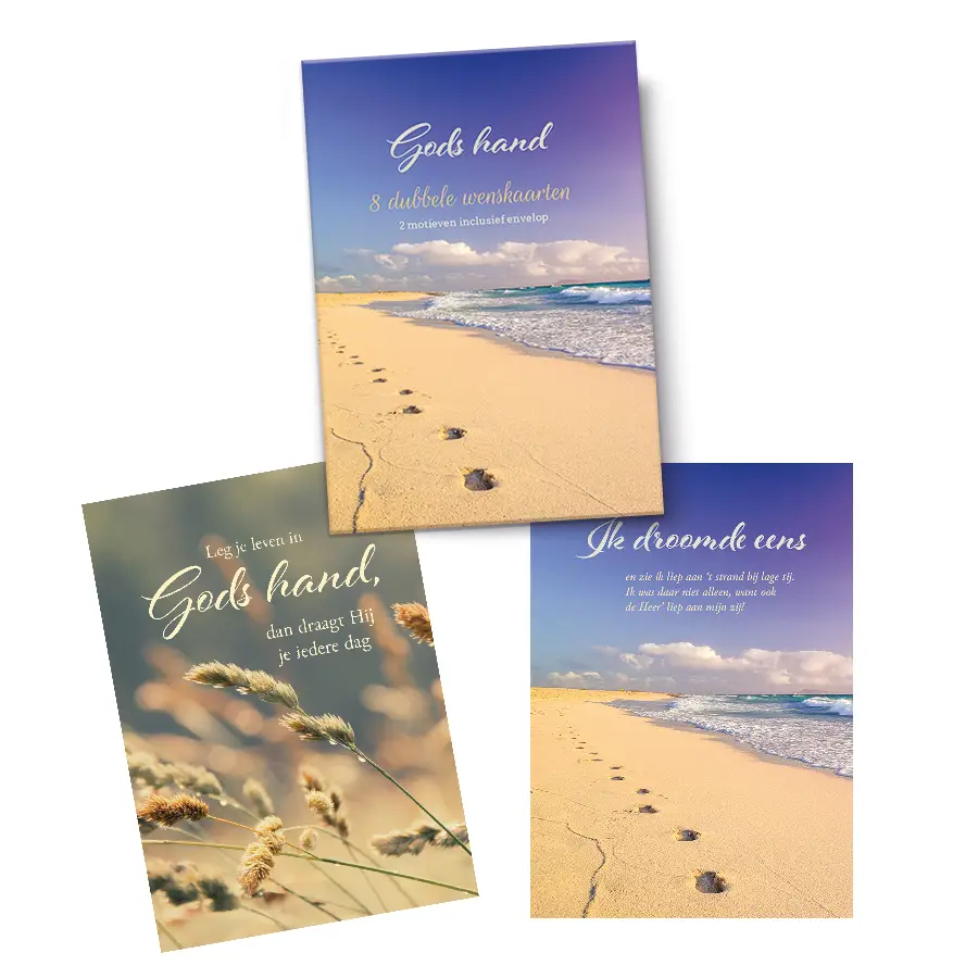 Mapje Notecards Gods hand ( 2 x 4 )