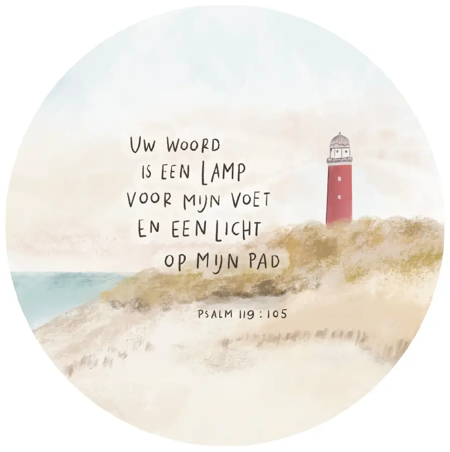 Muurcirkel: Uw Woord is een lamp