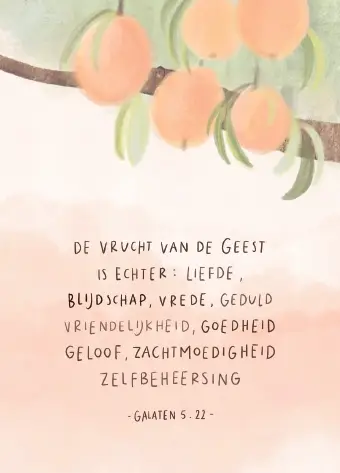 Kaartje A7: De vrucht van de Geest