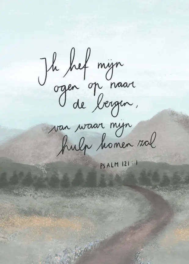 Enkele kaart: Ik hef mijn ogen op