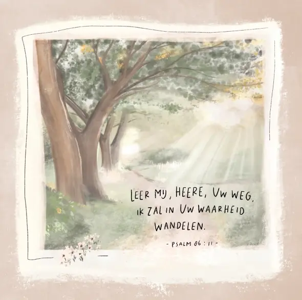Vierkante kaart: Leer mij, HEERE, Uw weg