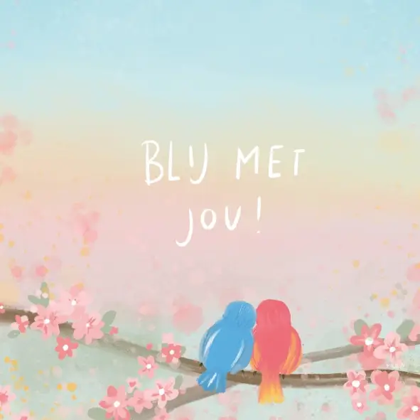 Enkele kaart: Blij met jou