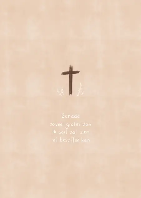 Enkele kaart: Genade zoveel groter dan