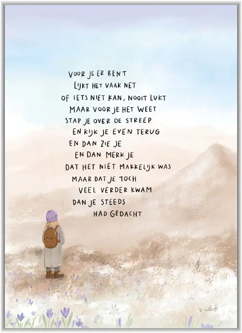 Enkele kaart: Voor je er bent