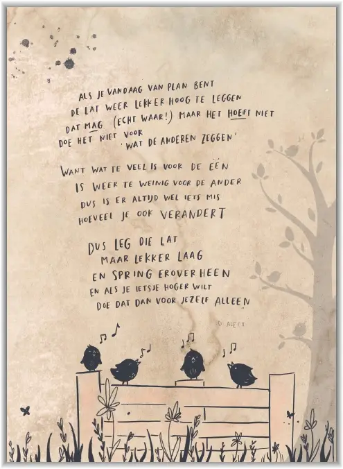 Enkele kaart: Als je vandaag van plan