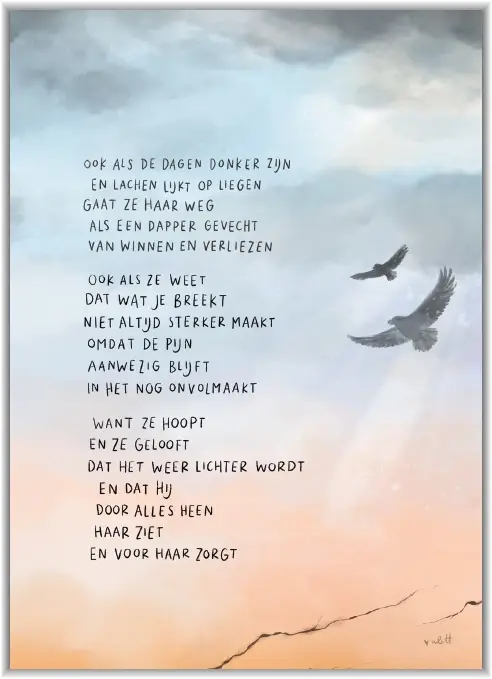 Enkele kaart: Ook als de dagen donker