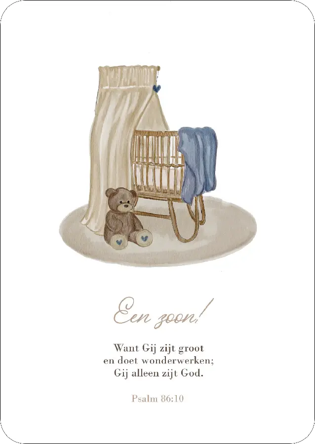 Enkele kaart: Een zoon!