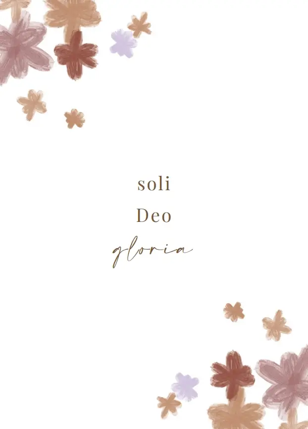 Enkele kaart: Soli Deo gloria