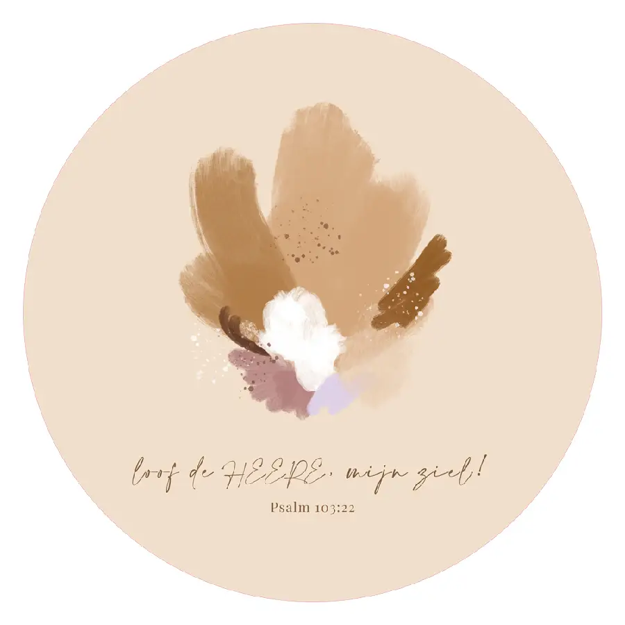 Loof de heere muurcirkel 25 cm