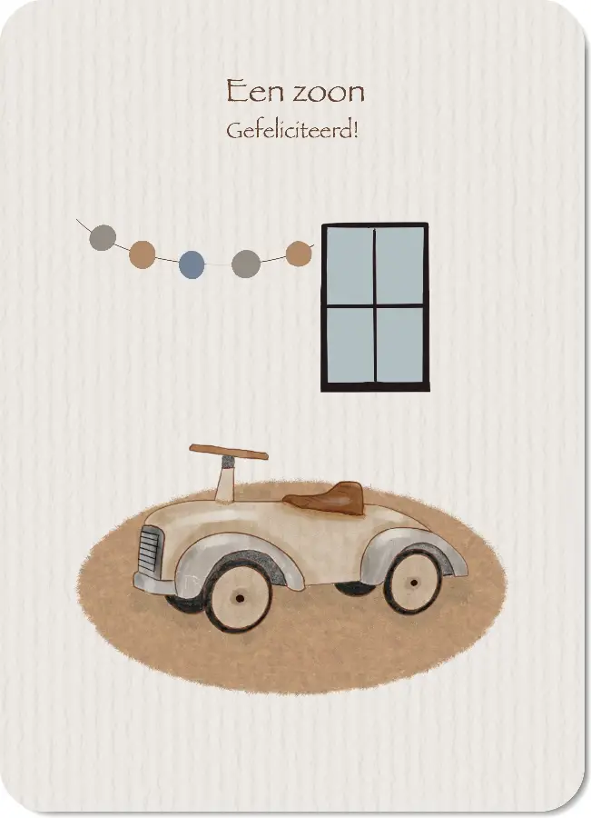 Enkele kaart: Geboorte Zoon